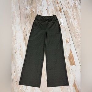 Kira Grace Kiragrace Legging Pants Size M Olive Stretch Tweed Print